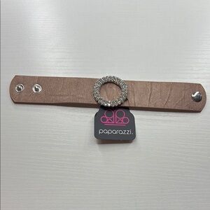 Paparazzi Brown and Silver Belt with Stylish Accents